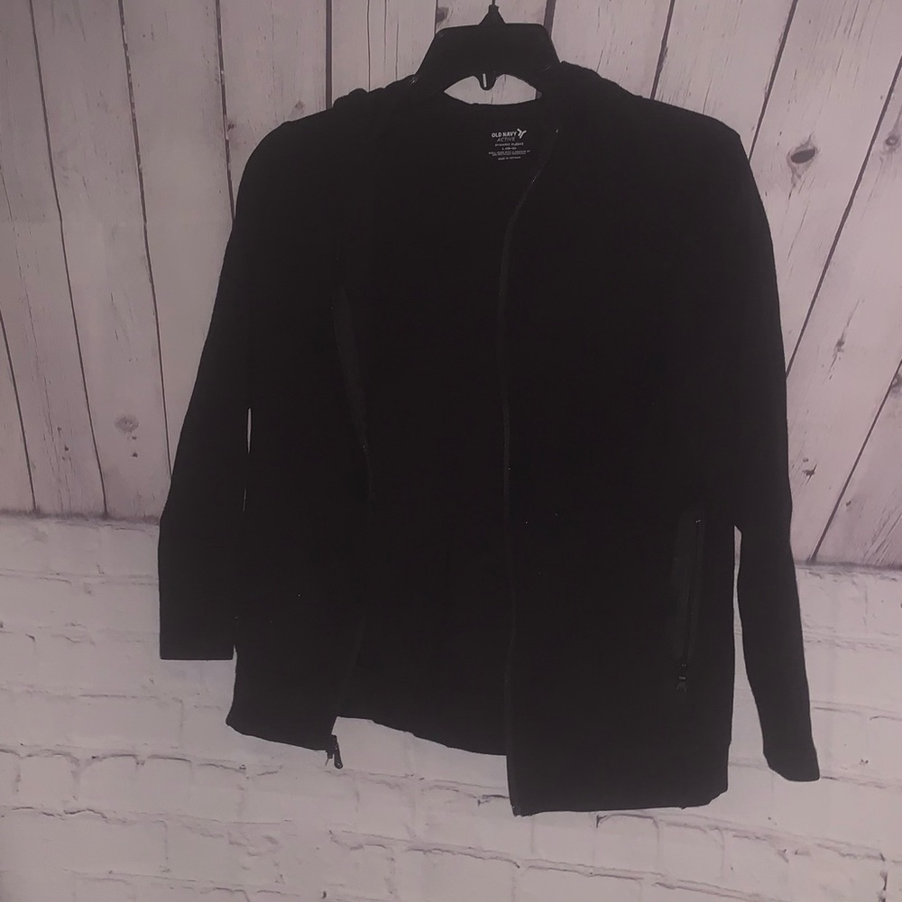 Old Navy Active Black Fleece Jacket